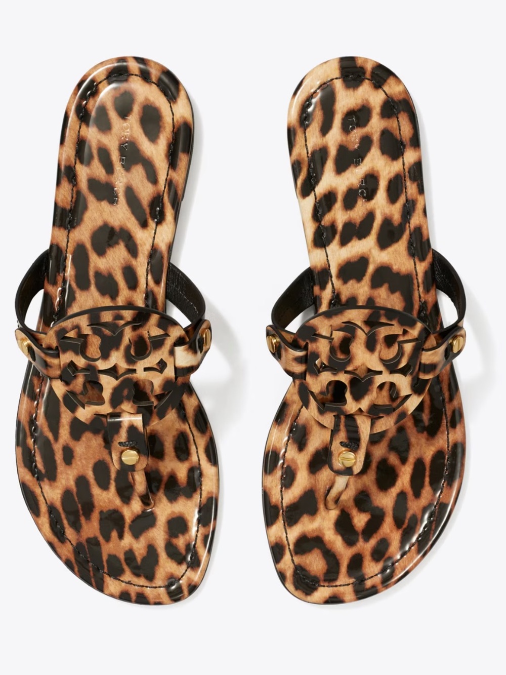Tory Burch leopard miller sandal size 8.5